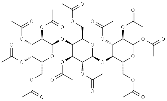 D-Globotriose undecaacetate Struktur