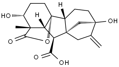 Gibbane-1,10-dicarboxylic acid, 2,4a,7-trihydroxy-1-methyl-8-methylene-, 1,4a-lactone, (1α,2α,4aα,4bβ,10β)-