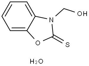 3-(HYDROXYMETHYL)-1,3-BENZOXAZOLE-2(3H)-THIONE HYDRATE Struktur