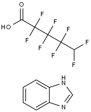 2,2,3,3,4,4,5,5-OCTAFLUOROPENTANOIC ACID COMPOUND WITH 1H-BENZIMIDAZOLE (1:1) Struktur