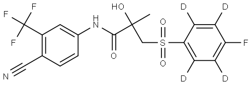 BICALUTAMIDE-D4 Struktur