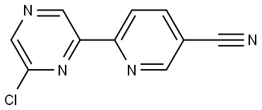 6-Chloro-2-(5'-cyano-2'-pyridyl)pyrazine Struktur