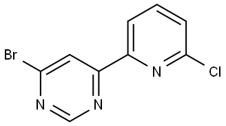 4-Bromo-6-(6'-chloro-2'-pyridyl)pyrimidine Struktur