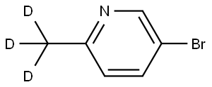 5-bromo-2-(methyl-d3)pyridine Struktur