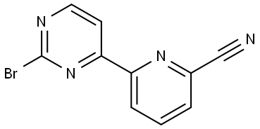 2-Bromo-4-(6'-cyano-2'-pyridyl)pyrimidine Struktur