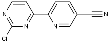 2-Chloro-4-(5'-cyano-2'-pyridyl)pyrimidine Struktur