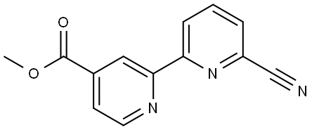 4-Methoxycarbonyl-6'-cyano-2,2'-bipyridine Struktur