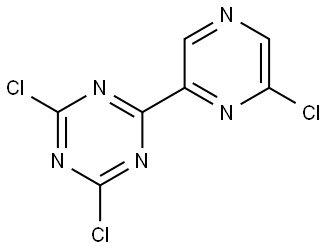 2,6,6'-Trichloro-4-(2'-pyrazinyl)triazine Struktur