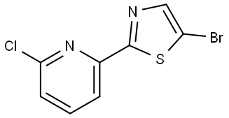 5-Bromo-2-(6'-chloro-2'-pyridyl)thiazole Struktur