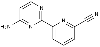 4-Amino-2-(6'-cyano-2'-pyridyl)pyrimidine Struktur