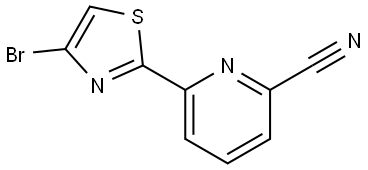 4-Bromo-2-(6'-cyano-2'-pyridyl)thiazole Struktur