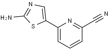 2-Amino-5-(6'-cyano-2'-pyridyl)thiazole Struktur