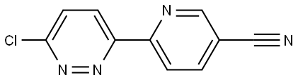 6-Chloro-3-(5'-cyano-2'-pyridyl)pyridazine Struktur