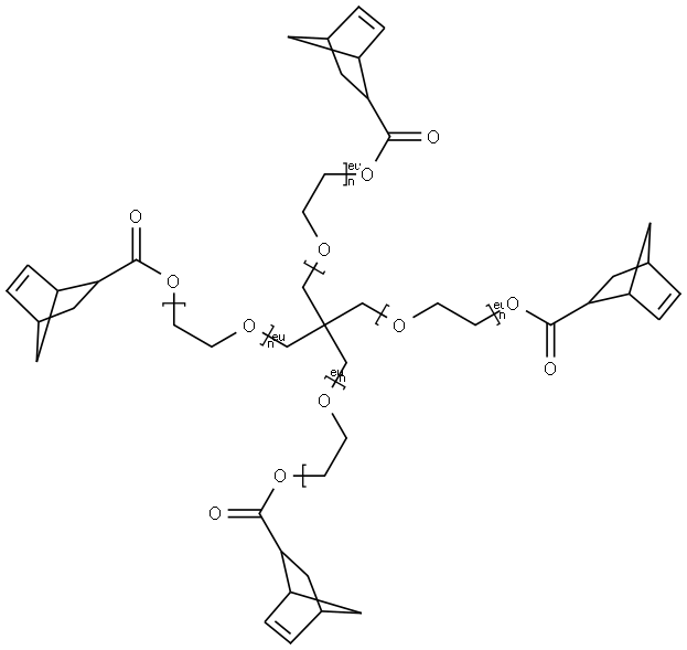 4-arm Poly(ethylene glycol) norbornene terminated average Mn 10,000 Struktur