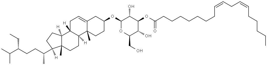 β-D-Glucopyranoside, (3β)-stigmast-5-en-3-yl, 3-(9Z,12Z)-9,12-octadecadienoate