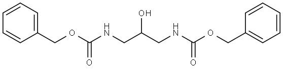 dibenzyl (2-hydroxypropane-1,3-diyl)dicarbamate Struktur