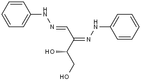 L-Glycero-tetrosulose, bis(phenylhydrazone) Struktur