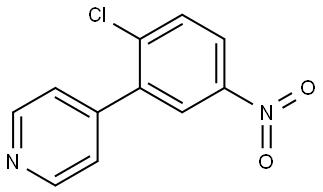 Pyridine, 4-(2-chloro-5-nitrophenyl)- Struktur