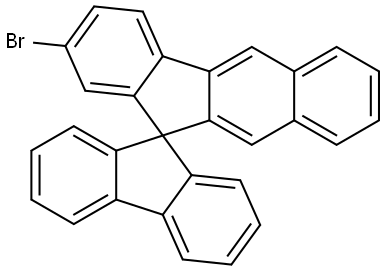 Spiro[11H-benzo[b]fluorene-11,9′-[9H]fluorene], 2-bromo- Struktur