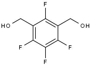 2,6-bis(hydroxymethyl)-1,3,4,5-tetrafluorobenzene Struktur