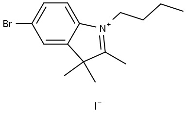 5-bromo-1-butyl-2,3,3-trimethyl-3H-indol-1-ium iodide Struktur