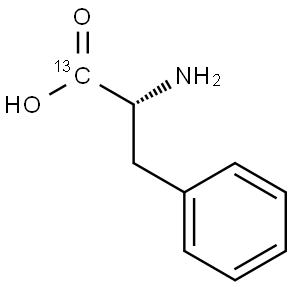 1-13C-D-Phenylalanine Struktur