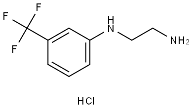 N-(2-Aminoethyl)-3-(trifluoromethyl)aniline hydrochloride Struktur