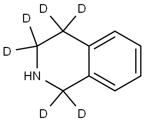 1,2,3,4-tetrahydroisoquinoline-1,1,3,3,4,4-d6 Struktur