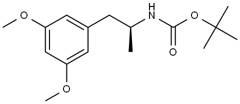 tert-butyl (S)-(1-(3,5-dimethoxyphenyl)propan-2-yl)carbamate Struktur