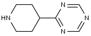 2-(piperidin-4-yl)-1,3,5-triazine Struktur