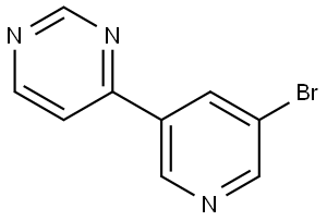 4-(5-bromopyridin-3-yl)pyrimidine Struktur