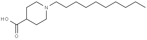 4-Piperidinecarboxylic acid, 1-decyl- Struktur