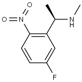 (R)-1-(5-fluoro-2-nitrophenyl)-N-methylethan-1-amine Struktur