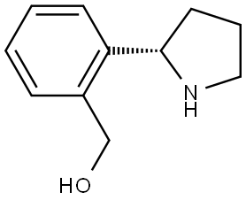 (S)-(2-(pyrrolidin-2-yl)phenyl)methanol Struktur