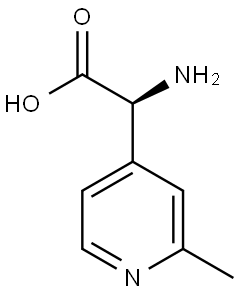 (S)-2-amino-2-(2-methylpyridin-4-yl)acetic acid Struktur