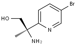 (R)-2-amino-2-(5-bromopyridin-2-yl)propan-1-ol Struktur