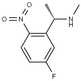 (S)-1-(5-fluoro-2-nitrophenyl)-N-methylethan-1-amine Struktur