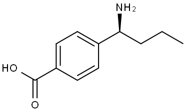 (S)-4-(1-aminobutyl)benzoic acid Struktur