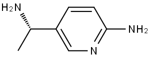 5-[(1S)-1-aminoethyl]pyridin-2-amine Struktur