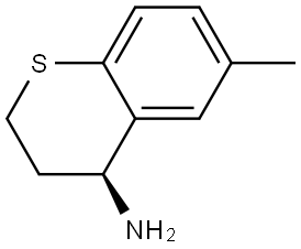 (S)-3,4-Dihydro-6-methyl-2H-1-benzothiopyran-4-amine Struktur