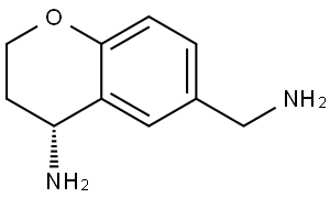 (S)-6-(aminomethyl)chroman-4-amine Struktur