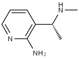 3-Pyridinemethanamine, 2-amino-N,α-dimethyl-, (αR)- Struktur