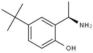 2-[(1R)-1-AMINOETHYL]-4-TERT-BUTYLPHENOL Struktur