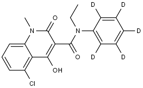 Laquinimod-d5 Struktur