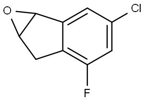 3-Chloro-5-fluoro-1a,6a-dihydro-6H-indeno[1,2-b]oxirene Struktur