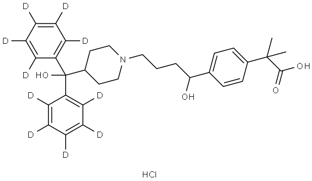 Fexofenadine-d10 Hydrochloride Struktur