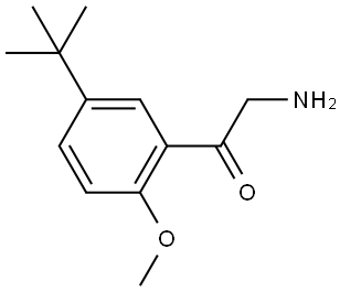 2-amino-1-(5-(tert-butyl)-2-methoxyphenyl)ethan-1-one Struktur