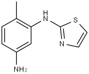 1,3-Benzenediamine, 4-methyl-N3-2-thiazolyl- Struktur