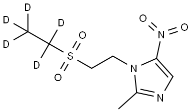 TINIDAZOLE-D5 Struktur