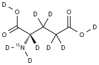 L-Glutamic  acid-15N,d9 Struktur